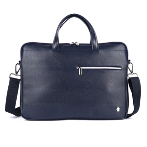 <b>Slim</b> <b>Laptop</b> <b>Bag</b> Lagarto Navy Stylish Lightweight Office & Business <b>Laptop</b> Messenger <b>Bag</b> for Men & Women - Product Image 3