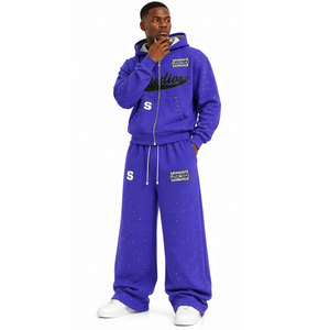 Survêtement évasé pour hommes, prix de gros abordable, haute qualité, nouvelle collection, impression de logo personnalisée - Product Image 3