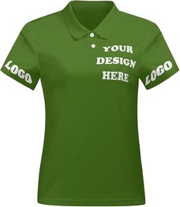 Chemises personnalisées écologiques respirantes 100% coton/polyester pour femmes, logo personnalisé, manches courtes pour le sport - Product Image 2