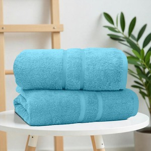 Serviettes de bain en coton turc pur à 100 %, qualité hôtelière supérieure, absorbantes, séchage rapide, douces, extra grandes 80x200 cm - Product Image 3