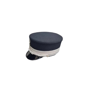 Gorra de fatiga de los Caballeros Templarios Past Grand Com con trabajo fino y trenza dorada bordada a mano, insignia masónica ceremonial. - Product Image 2
