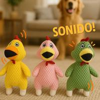 Yommy Furry Friends PolliFun – Ensemble de jouets interactifs pour animaux de compagnie, dessin animé, pour l'intérieur, avec couineur, 3617 cm, poupée en peluche douce pour chiens, manuel inclus