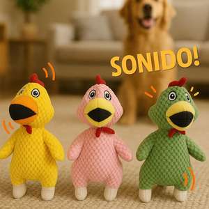 Yommy Furry Friends PolliFun Set di Giocattoli Interattivi per Animali Domestici con Suono 3617 cm, Morbida Bambola di Peluche per Cani e Gatti - Product Image 1