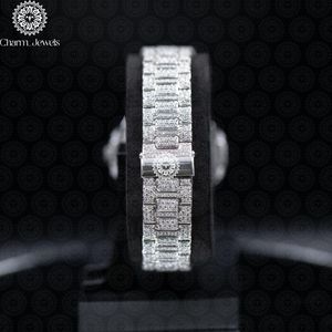 Montre de luxe pour homme Charm_Jewels en acier inoxydable, cadran de 40 mm, mouvement à quartz analogique, bracelet de 20 mm, cristal saphir, luminescent - Product Image 4