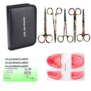 Kit de Práctica de Sutura Profesional, Piel de Silicona, Instrumentos Médicos, Kit Completo de Práctica de Sutura de Alta Calidad - Product Image 1