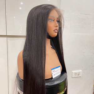 Venta al por mayor de pelucas de cabello vietnamita súper doblemente trenzado de 26 pulgadas, cabello liso natural de Vietnam, directamente de fábrica de pelucas en Vietnam, para mujeres negras. - Product Image 6