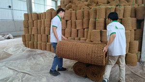 Hot Trend Coconut Fiber <b>Net</b> from Vietnam for Concrete and Spinning Applications - Product Image 6