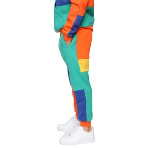 2025 Men's Casual High Waist Sweat Pants Lightweight Canvas with <b>Thick</b> Comfort Feel Custom Contrast Color Block Jogger - Product Image 3