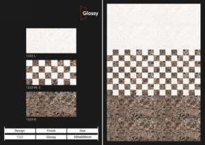 Carreaux muraux en céramique brillante de qualité supérieure 30X60CM 300X600MM 12X24 pouces Finition murale décorative moderne pour salle de bain et cuisine - Product Image 3