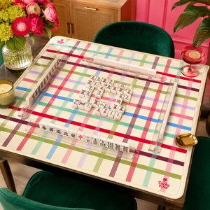 Tapis de Mahjong Original Lucky Tiles à Motif Écossais 33'' en Néoprène Premium Antidérapant Résistant à l'Eau Pliable et Moderne pour Mahjong Américain Personnalisé - Product Image 3