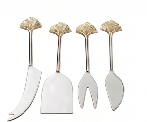 <b>Cheese</b> <b>Knives</b> <b>Set</b> In Stainless Steel With Seashell Handle Perfect For Wedding Kitchenware Gift Packaging And Dining Use - Product Image 1