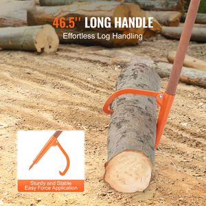 Forca da Giardino Robusta da 46,5 Pollici con Manico in Legno, Resistente alla Ruggine, 18 Fori, Gancio Max Cant per Sollevatore di Tronchi - Product Image 2