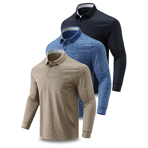 Custom Logo <b>Mens</b> <b>Polo</b> <b>Shirt</b> Breathable Quick Dry Athletic <b>Long</b> <b>Sleeve</b> Golf Trousers Top High Quality Factory Bulk Wholesale - Product Image 4