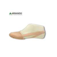 Chaussures de danse de ballet unisexe à demi-semelle, en toile extensible, pour pirouettes et tours, avec semelle extérieure en fibre, pour la danse contemporaine et lyrique