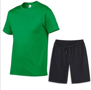 Ensemble de sport décontracté à prix abordable : Leggings de yoga, T-shirts et shorts d'été, tenue de course et de jogging, en maille unie à séchage rapide - Product Image 4