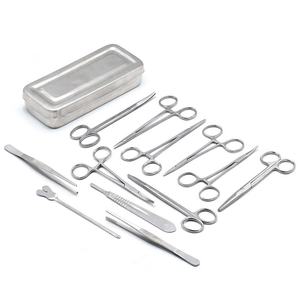 Ensemble d'instruments de chirurgie mineure professionnels en acier inoxydable, kit d'outils chirurgicaux manuels pour la chirurgie générale, utilisation hospitalière - Product Image 4