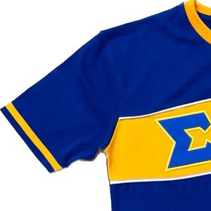 Camiseta Premium Azul Rey con Letras Griegas de Sigma Gamma Rho, Estilo Casual y Urbano, Algodón Suave - Product Image 4