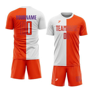 Maillot de football vierge en gros pour adultes et jeunes, 120 GSM, séchage rapide, respirant, léger, en polyester, toutes tailles, logo personnalisé, OEM - Product Image 1