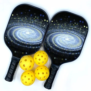 Pala de Pickleball con Cara Compuesta, Mango Acolchado, Punto Dulce Amplio Avanzado, Peso Equilibrado, Golpes Potentes, Excelente Efecto de Rotación, Interior - Product Image 3