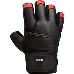Vente en gros de gants de gymnastique demi-doigts pour hommes et femmes avec logo personnalisé en cuir pour haltérophilie, entraînement physique et exercice - Product Image 1