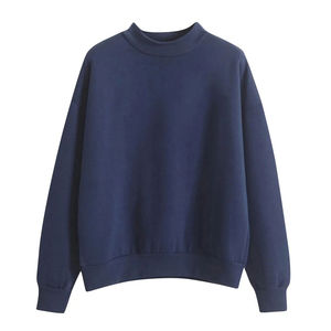 Sweat-shirt unisexe décontracté à col rond, tricoté, couleur unie, manches longues, coupe ajustée, style streetwear hiver - Product Image 6