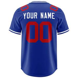 Maillot de football personnalisé pour homme, bleu, col rond, imprimé par transfert thermique, coupe classique, polyester, vêtements décontractés d'été - Product Image 6