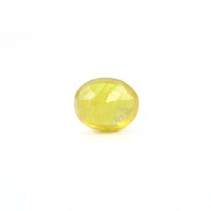 Loose 6.85 Carat Oval Cut Yellow Sapphire Gemstone for Fine Jewelry - Product Image 2