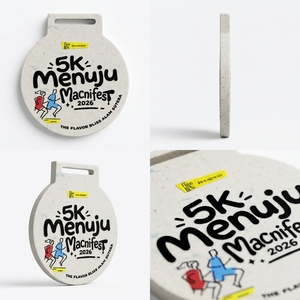 เหรียญรางวัลกีฬาแบบกำหนดเอง 4GoodThings สลักด้วยเลเซอร์ พิมพ์ลาย UV พร้อมริบบิ้น สำหรับงานส่งเสริมการขาย เป็นมิตรกับสิ่งแวดล้อม ผลิตจากวัสดุรีไซเคิล - Product Image 3