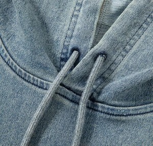 Sudadera con capucha para hombre, personalizada, 100% algodón, de gramaje alto, estilo holgado, con lavado Monkey, efecto desgastado, oversize, estilo streetwear vintage, con cordón ajustable. - Product Image 3