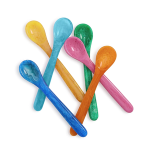 Elegante Juego de 3 Cucharas de Resina para Decoración de Mesa, Juego de Utensilios Multicolor para Servir Ensaladas, Suministros al por Mayor - Product Image 3