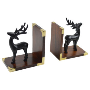 Porte-livres au design moderne, serre-livres décoratif pour intérieur, bureau, maison et table, avec finition peinte - Product Image 3