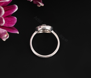 Vintage Floral Diamond <b>Ring</b> 0.28 Ct Natural Diamonds Round Cluster Art Deco Style Engagement <b>Ring</b> Elegant Antique Jewelry Gift - Product Image 2