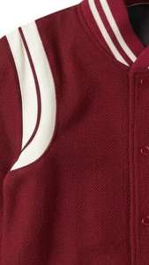 Chaqueta Varsity de Béisbol con Bordado Personalizado para Hombre, Chaqueta Casual de Invierno Tejida, Cuello Alto, Subida por Dress Sports - Product Image 2