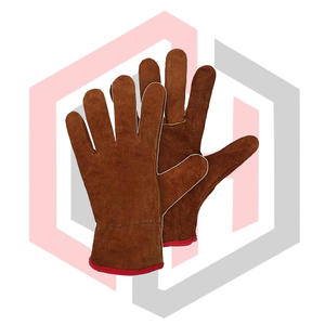 Guantes de Trabajo de Cuero para Uso General, Antideslizantes, Resistentes a Desgarros, Transpirables, Anticorte, Antiestáticos, con Puño Ajustable - Product Image 1