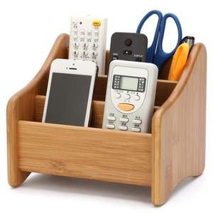 Premium Eco-Friendly Modern Wooden Remote <b>Control</b> <b>Holder</b> Handmade Desk Organizer Tabletop Birthday - Product Image 1
