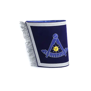 Manchettes de regalia maçonniques de haute qualité, brodées à la main, écologiques, avec épingle de sécurité magnétique, personnalisables - Product Image 3