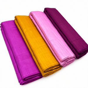 Telas de Seda Dupionne Pura al por Mayor, Material Textil de Lujo Tejido a Mano, para Diseñadores de Vestidos de Novia, Decoración de Interiores - Product Image 1