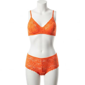 Bikini en dentelle crochetée pour femme, 100% fibre de bambou, antibactérien, taille haute, motif léopard, doux, confortable, respirant, sexy - Product Image 5