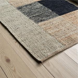 พรมปูพื้นทำมือจากปอกระเจา เป็นมิตรกับสิ่งแวดล้อม สไตล์โมเดิร์น ป้องกันแบคทีเรีย กันลื่น เหมาะสำหรับสัตว์เลี้ยง ใช้เป็นพรมละหมาดได้ เหมาะสำหรับห้องนั่งเล่น ห้องนอน ตกแต่งบ้าน - Product Image 2