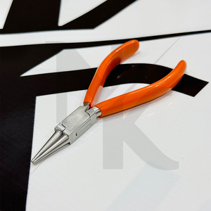 Pince à bec rond 120 mm sans ressort en acier inoxydable, pince à boucler le fil, poignée en PVC, équipement pour la bijouterie, la fabrication de perles et l'artisanat, outils à main - Product Image 6