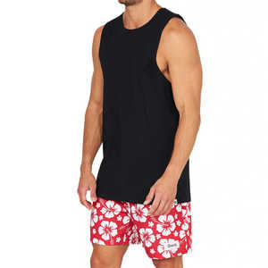 Casual Summer Men's Beach Tank <b>Tops</b> Sleeveless Jersey Knit Vests Fashion Print Custom Graphic Men's Tanks - Product Image 1