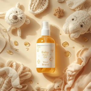 Huile capillaire pour bébé en marque privée, huile nourrissante douce pour nouveau-nés et enfants, huile capillaire pour bébé OEM/ODM - Product Image 2