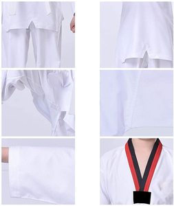 Uniforme de Taekwondo de Algodón, Duradero, Transpirable, Antiencogimiento, Ropa de Artes Marciales, Directo de Fábrica, Personalizado, OEM, ODM, Venta al Por Mayor - Product Image 5
