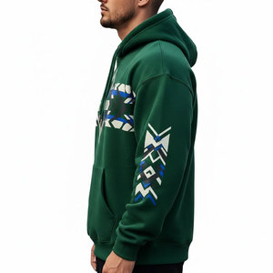 Sweat-shirts à capuche épais et tendance pour hommes, en molleton premium, chauds, décontractés, streetwear, vêtements d'hiver - Product Image 4