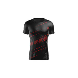 Camiseta Deportiva Personalizada, Elástica, Ajustada, Cuello Alto, para Hombre, para Entrenamiento, Gimnasio, Ropa Deportiva, Manga Corta, Compresión - Product Image 5