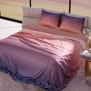Drap de lit en microfibre ombré 125 GSM léger et doux avec design dégradé moderne pour la vente au détail et l'usage domestique - Product Image 2