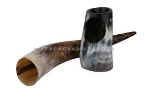 Cuerno para beber vikingo pulido ecológico hecho a mano Natural personalizado de la mejor calidad tallado para restaurante casero para India - Product Image 3