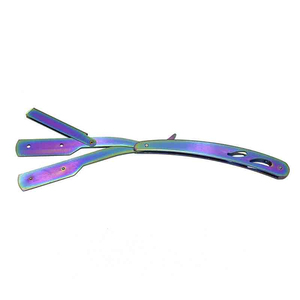Rasoir pliant professionnel à lame unique en acier inoxydable, outil de toilettage personnel réutilisable, prise en main confortable, précision - Product Image 6