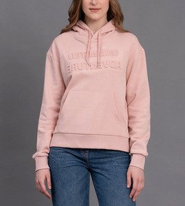 Stylish Wholesale Women's Drop Shoulder Relaxed Fit Embossed Front <b>Hoodie</b> Cotton Full Sleeve Custom Design Women's <b>Winter</b> <b>Hoodie</b> - Product Image 3
