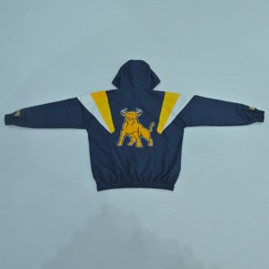 Wholesale High Quality Custom Hooded <b>Half</b> <b>Zip</b> Racer <b>Jacket</b> <b>Men</b> Windproof Sporty Color Blocking Polyester Lightweight All Seasons - Product Image 6